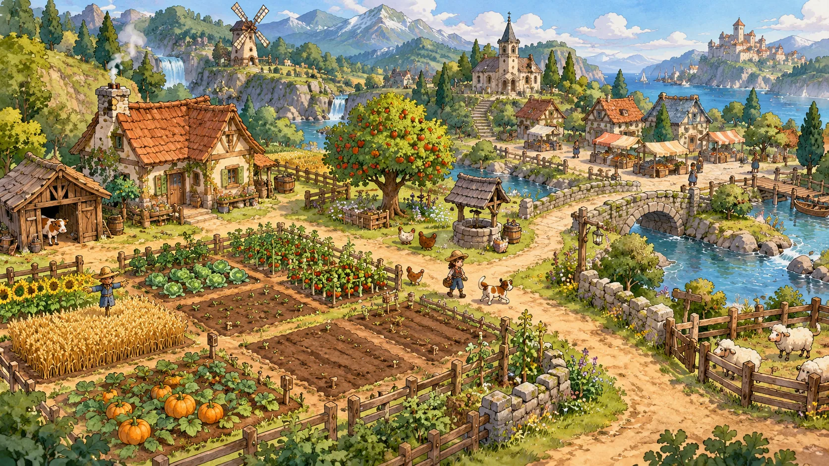 작은 계절 — environment scene