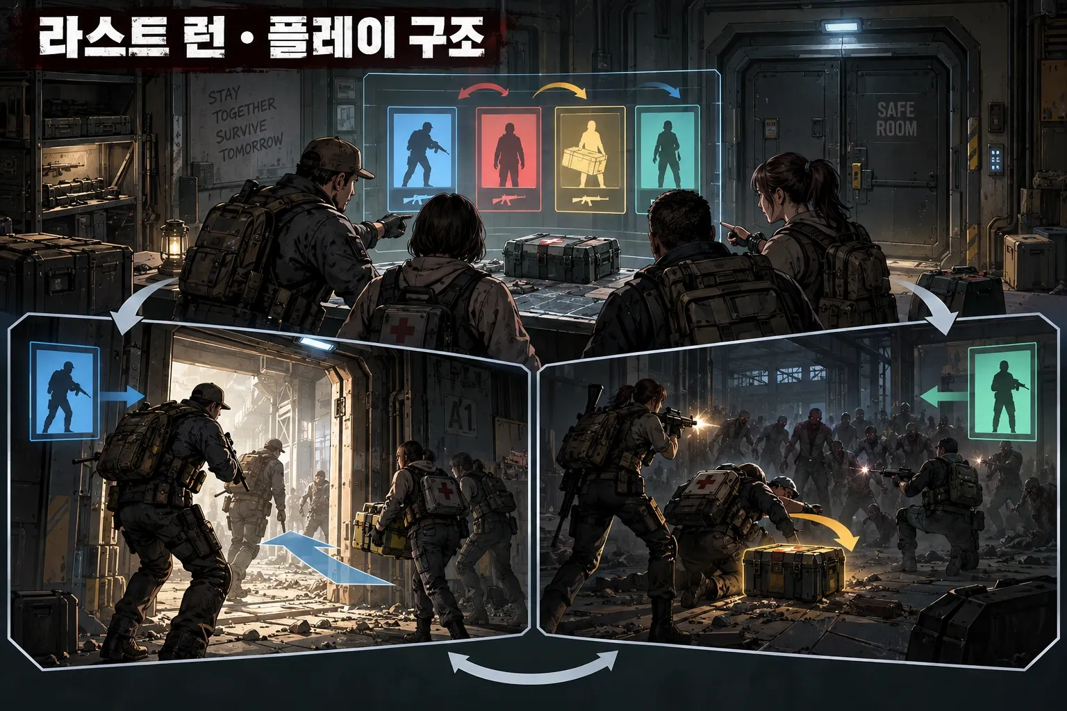 라스트 런 — 게임 개요: 본문 규칙에 따른 전용 기획 도해
