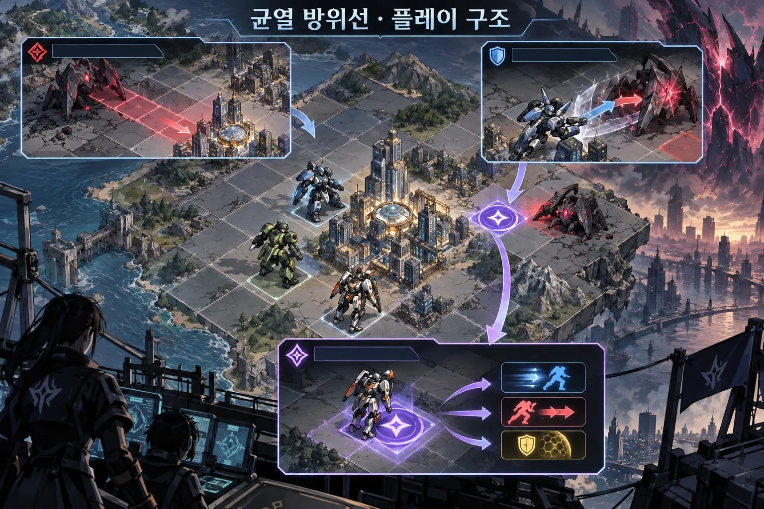 균열 방위선 — 게임 개요: 본문 규칙에 따른 전용 기획 도해
