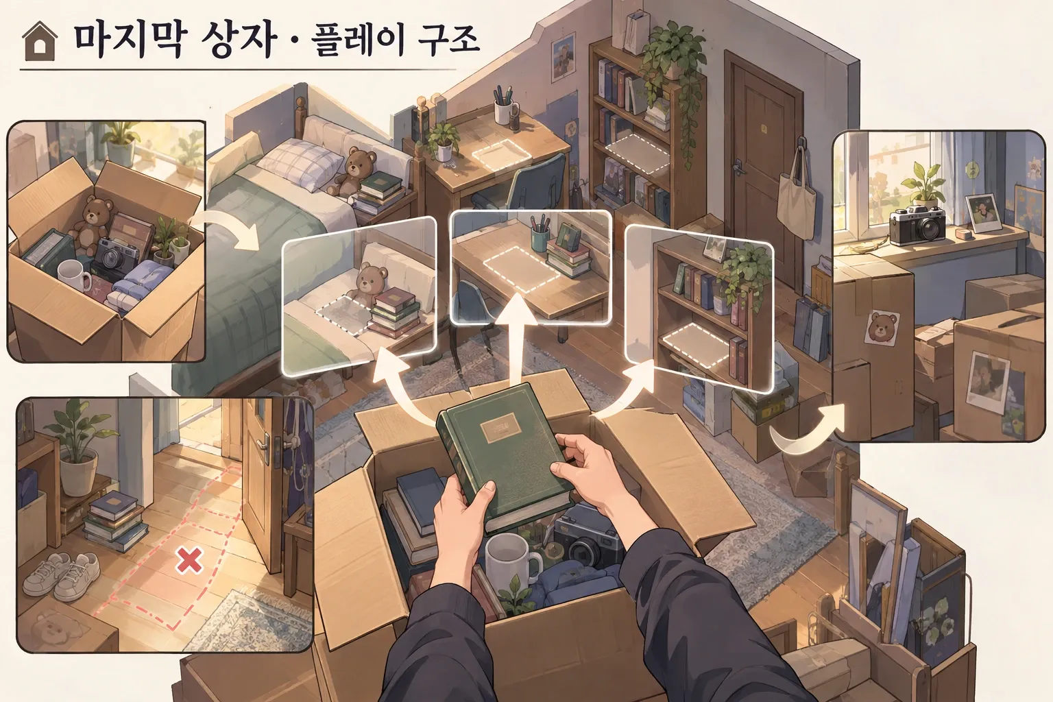 마지막 상자 — 게임 개요: 본문 규칙에 따른 전용 기획 도해