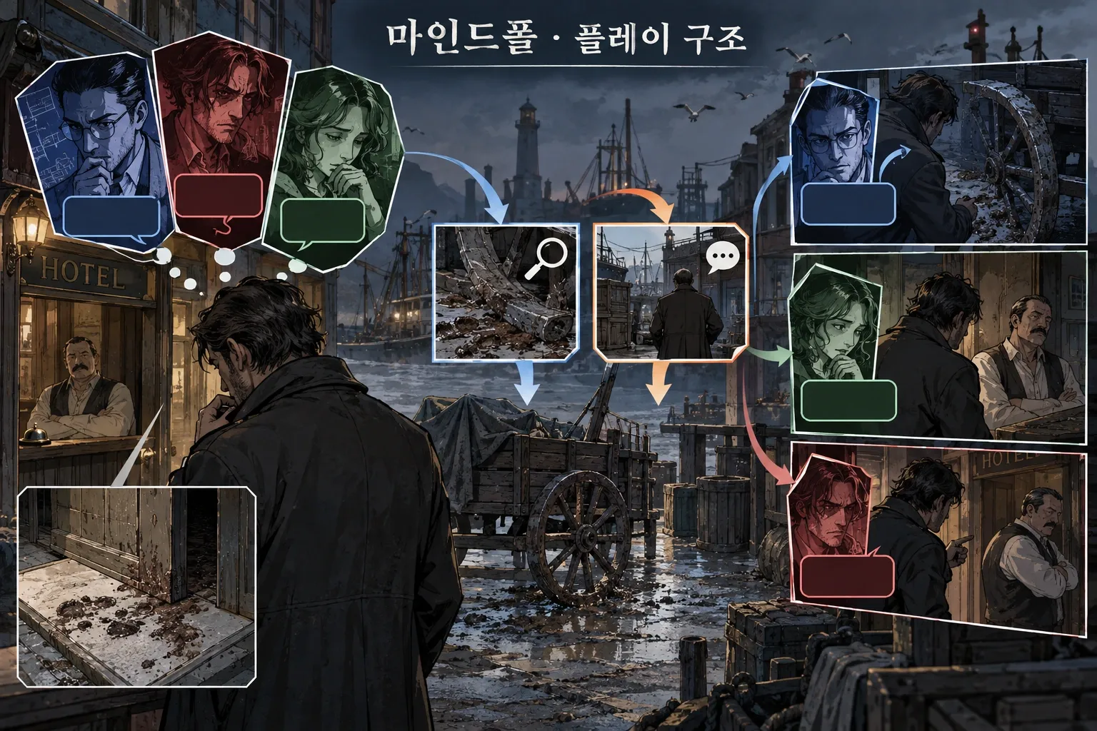 마인드폴 — 게임 개요: 본문 규칙에 따른 전용 기획 도해