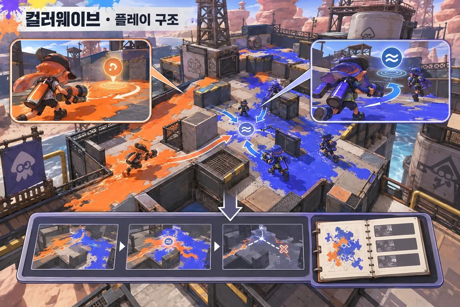 컬러웨이브 — 게임 개요: 본문 규칙에 따른 전용 기획 도해