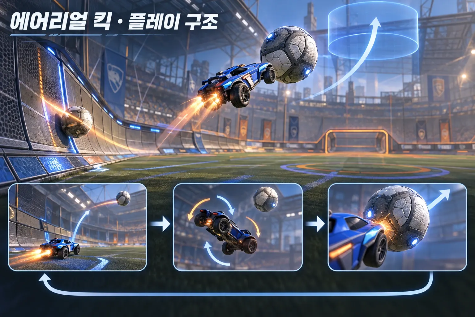 에어리얼 킥 — 게임 개요: 본문 규칙에 따른 전용 기획 도해