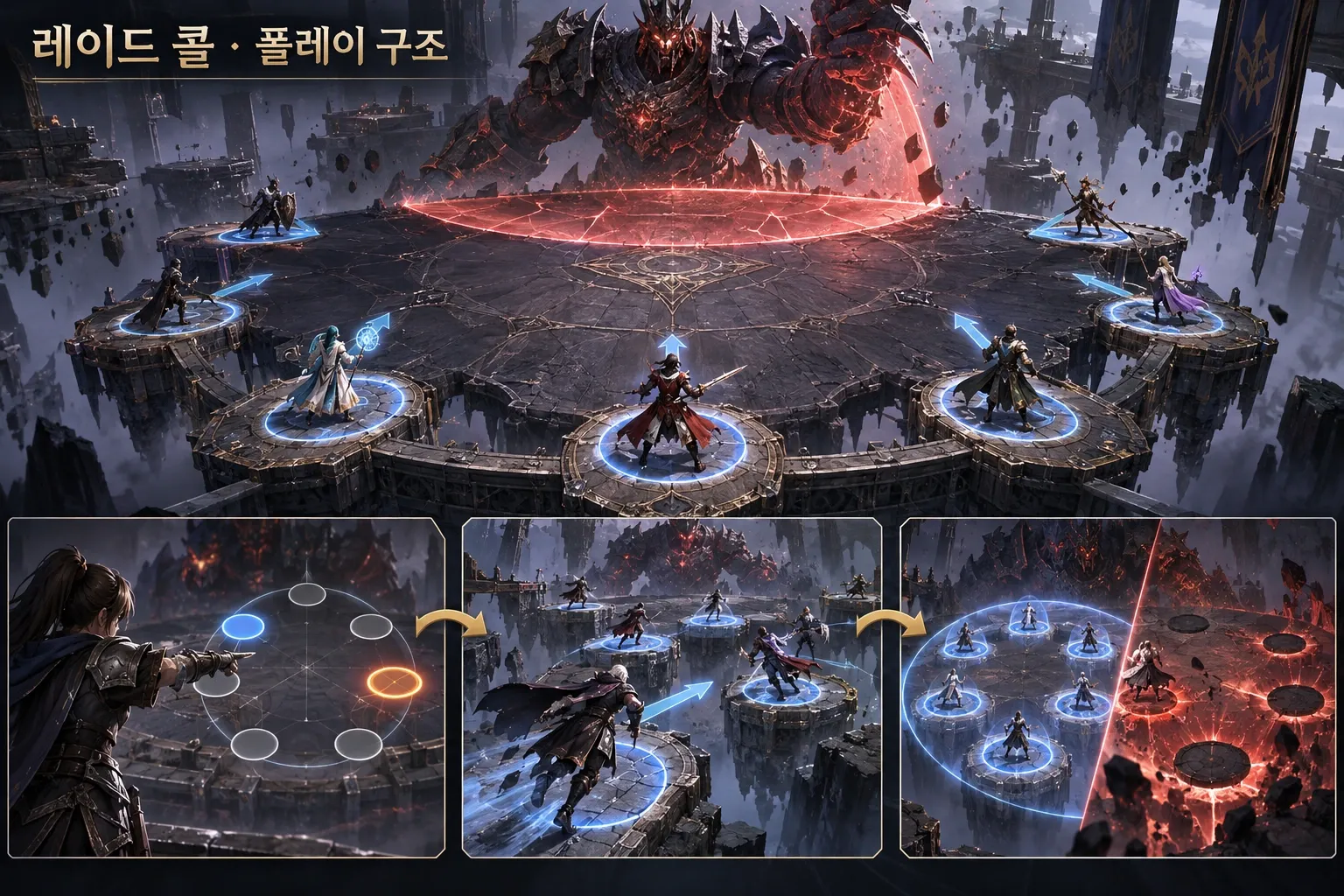 레이드 콜 — 게임 개요: 본문 규칙에 따른 전용 기획 도해