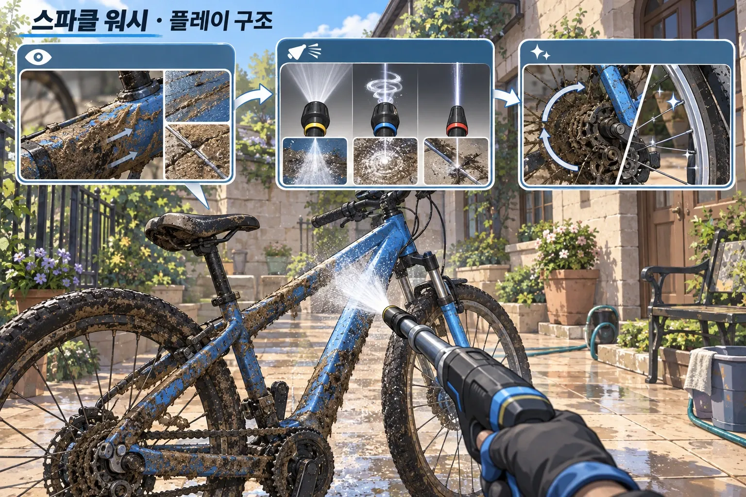 스파클 워시 — 게임 개요: 본문 규칙에 따른 전용 기획 도해