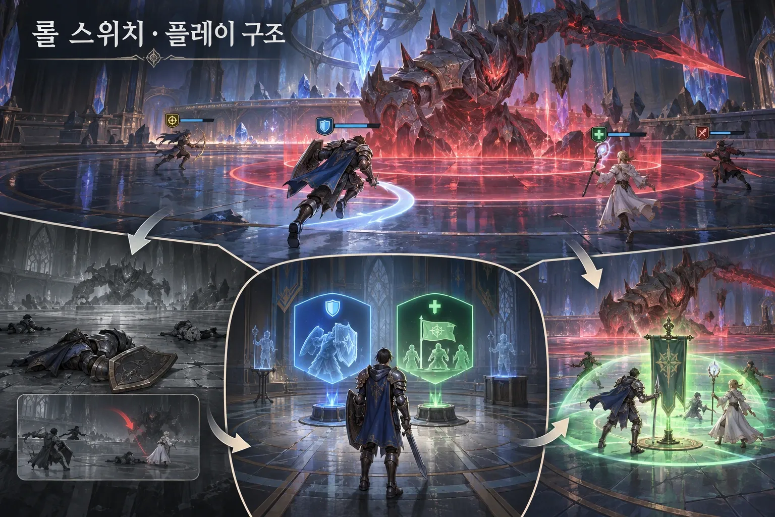 롤 스위치 — 게임 개요: 본문 규칙에 따른 전용 기획 도해
